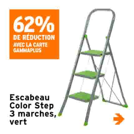 Escabeau Escalo  Color Step 3 marches,  vert