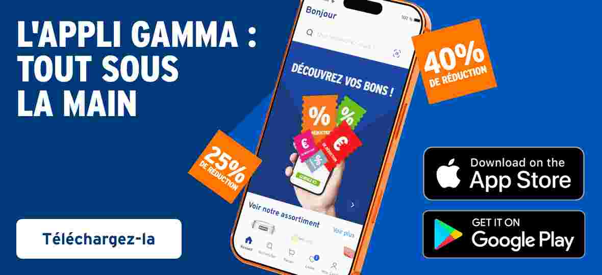 L'appli GAMMA : tout sous la main !