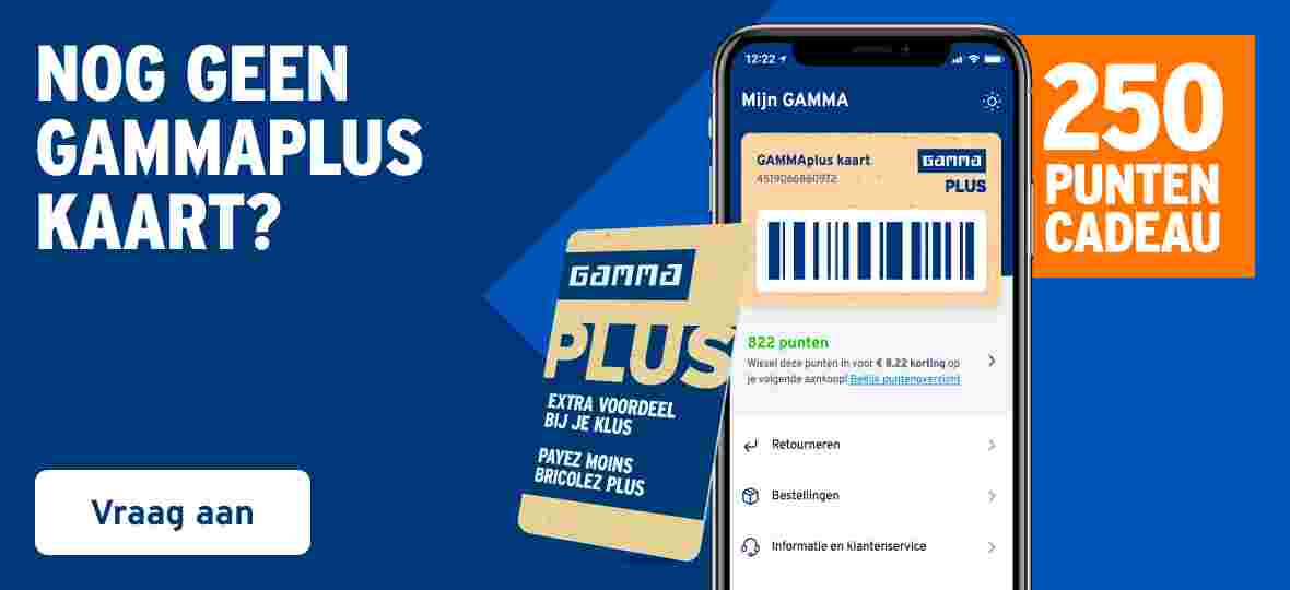 Nog geen GAMMAplus kaart?