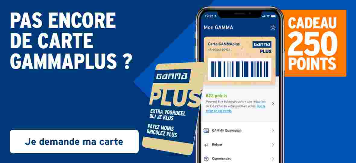 Pas encore de carte GAMMAplus ?