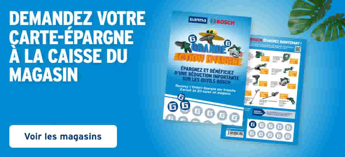 demandez votre carte-épargne à la caisse du magasin