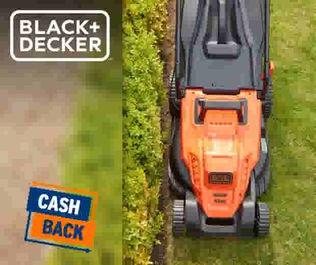 €30 CASHBACK BLACK+DECKER tuingereedschap