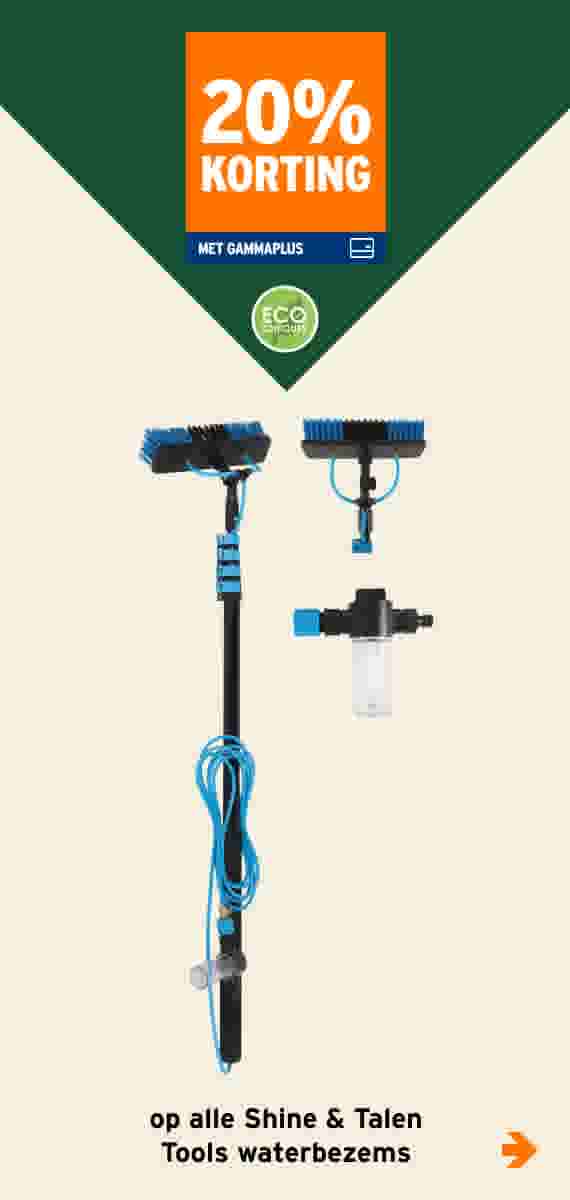 20% korting op alle Shine & Talen Tools waterbezems