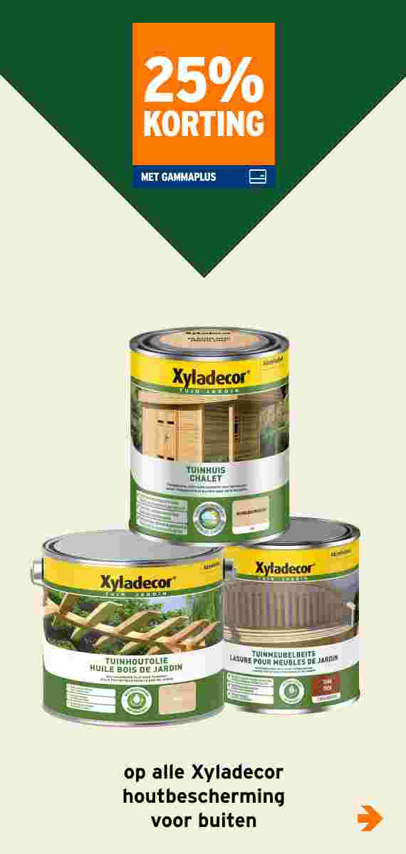 25% korting op alle Xyladecor houtbescherming voor buiten