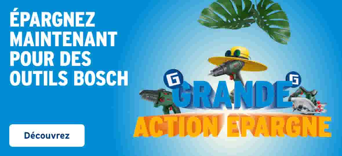 Épargnez maintenant pour des outils bosch