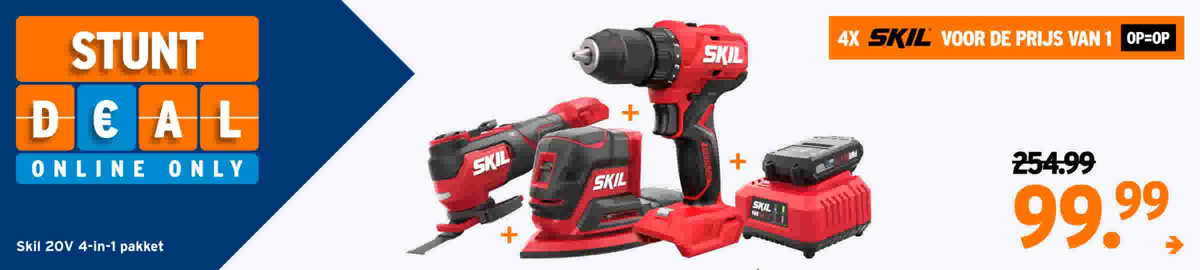 Stuntdeal - 4x Skil voor de prijs van 1