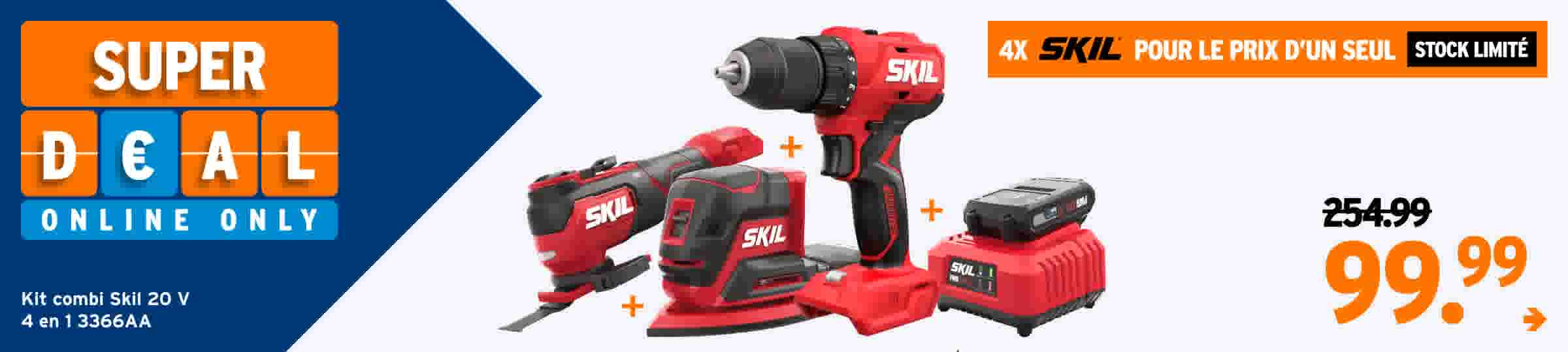 Superdeal - 4x Skil pour le prix d'un seul