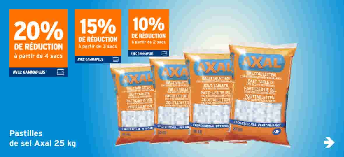 Pastilles de sel Axal 25 kg