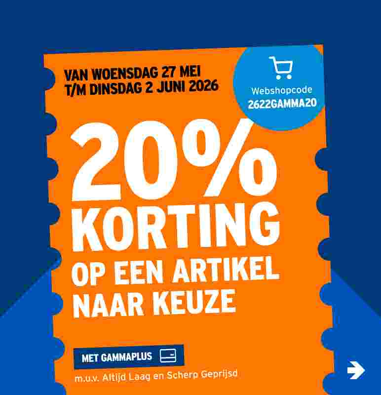 20% korting op een artikel naar keuze