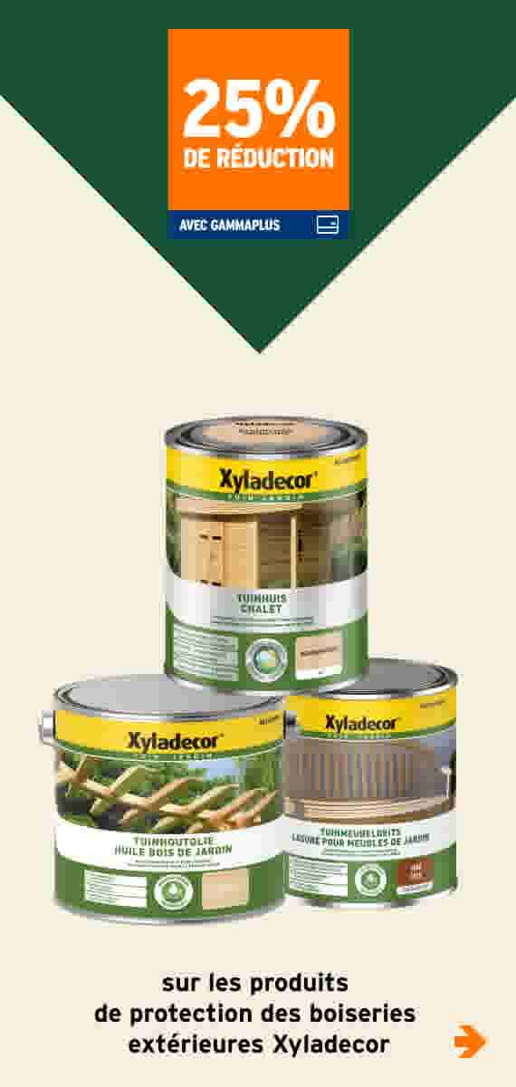 25% de réduction sur les produits de protection des boiseries extérieures Xyladecor