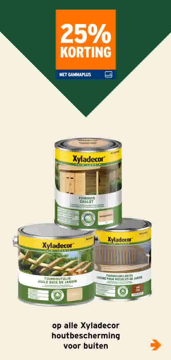 25% korting op alle Xyladecor houtbescherming voor buiten