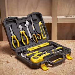Handgereedschap van Stanley in een gereedschapskoffer