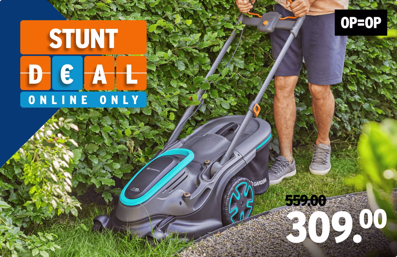 Stuntdeal - Gardena grasmaaier