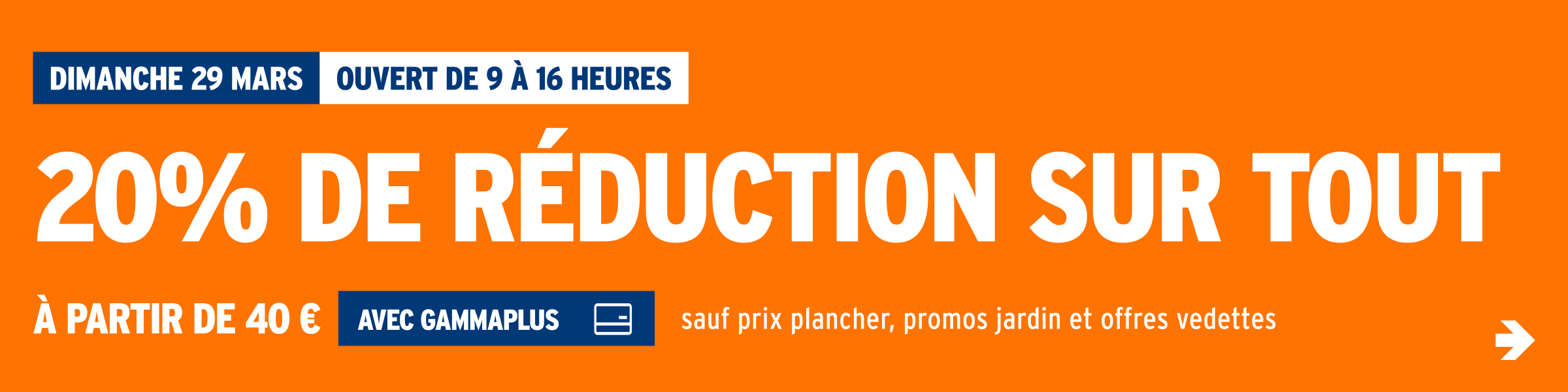 20% de réduction sur tout