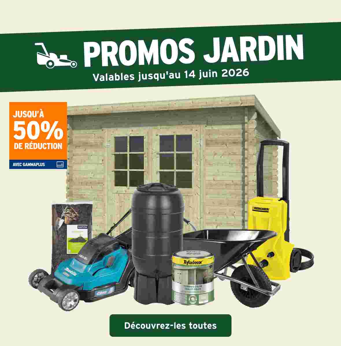 Promos jardin