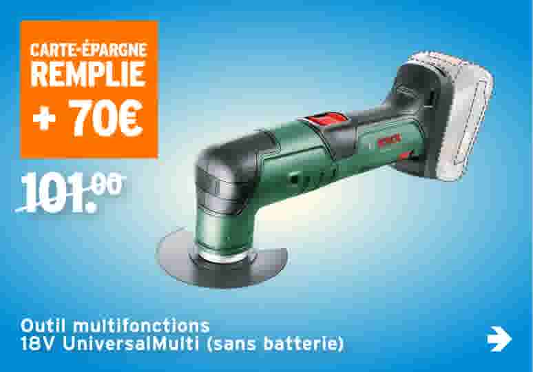 Outil multifonctions 18V UniversalMulti (sans batterie)