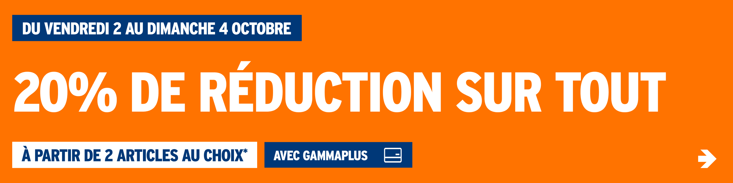 20% de réduction sur tout
