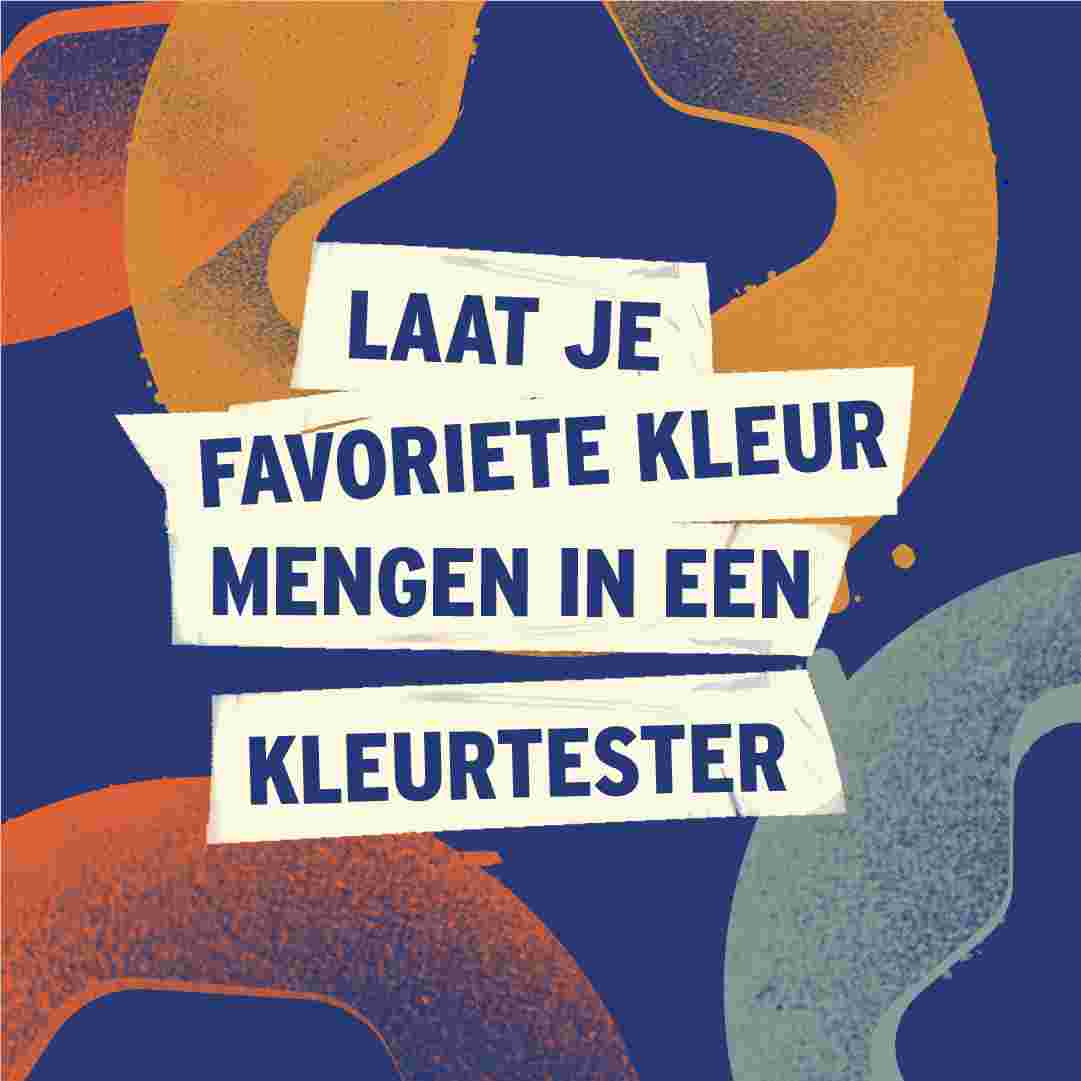 Laat je favoriete kleur mengen in een kleurtester