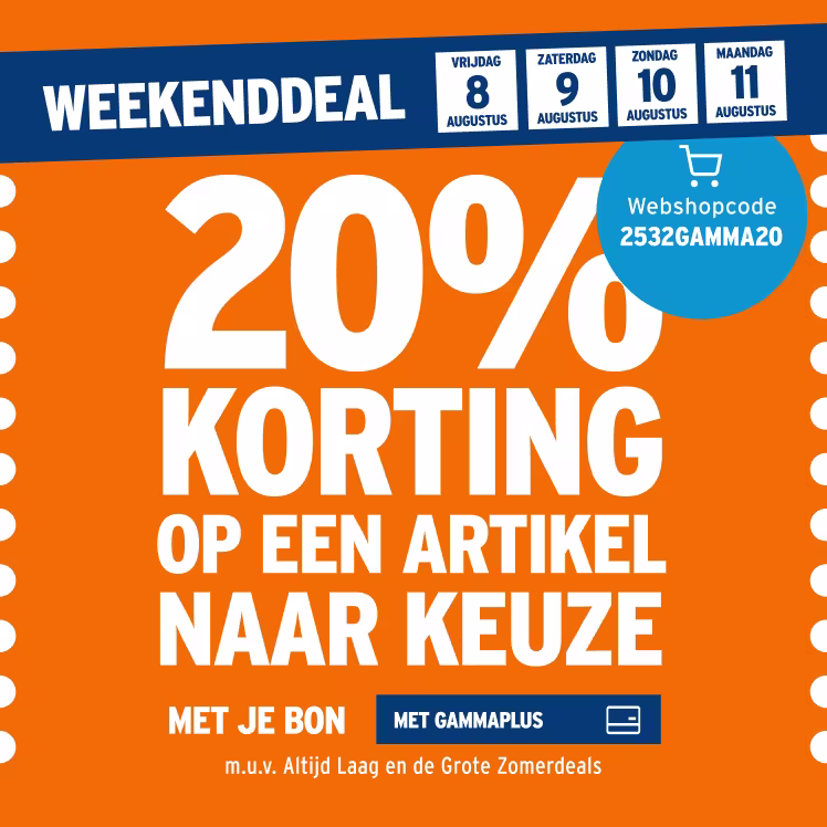20% Korting op een artikel naar keuze