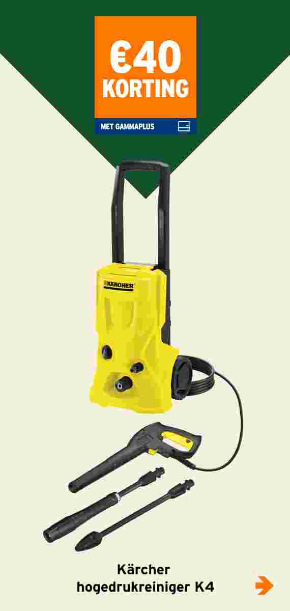 €40 korting Kärcher hogedrukreiniger K4