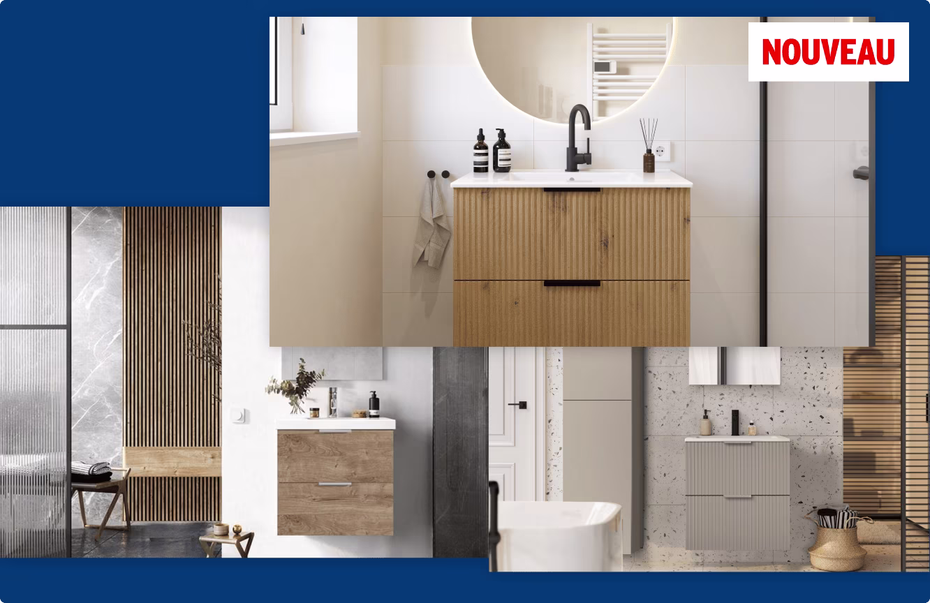 50% de réduction sur les meubles de salle de bain Atlantic
