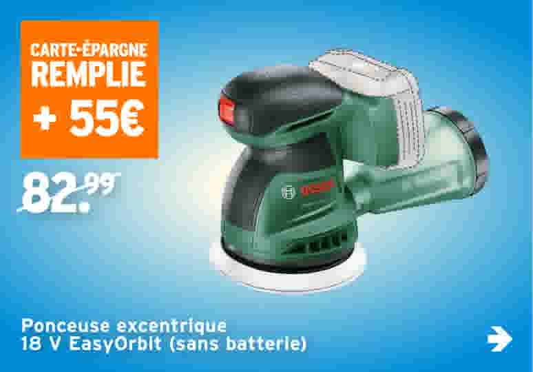 Ponceuse excentrique 18 V EasyOrbit (sans batterie)