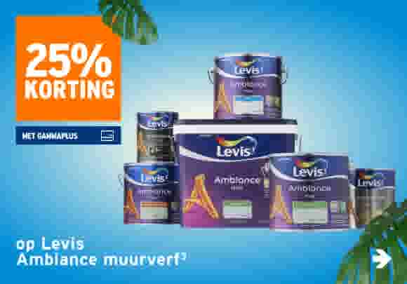 25% korting op Levis Ambiance muurverf