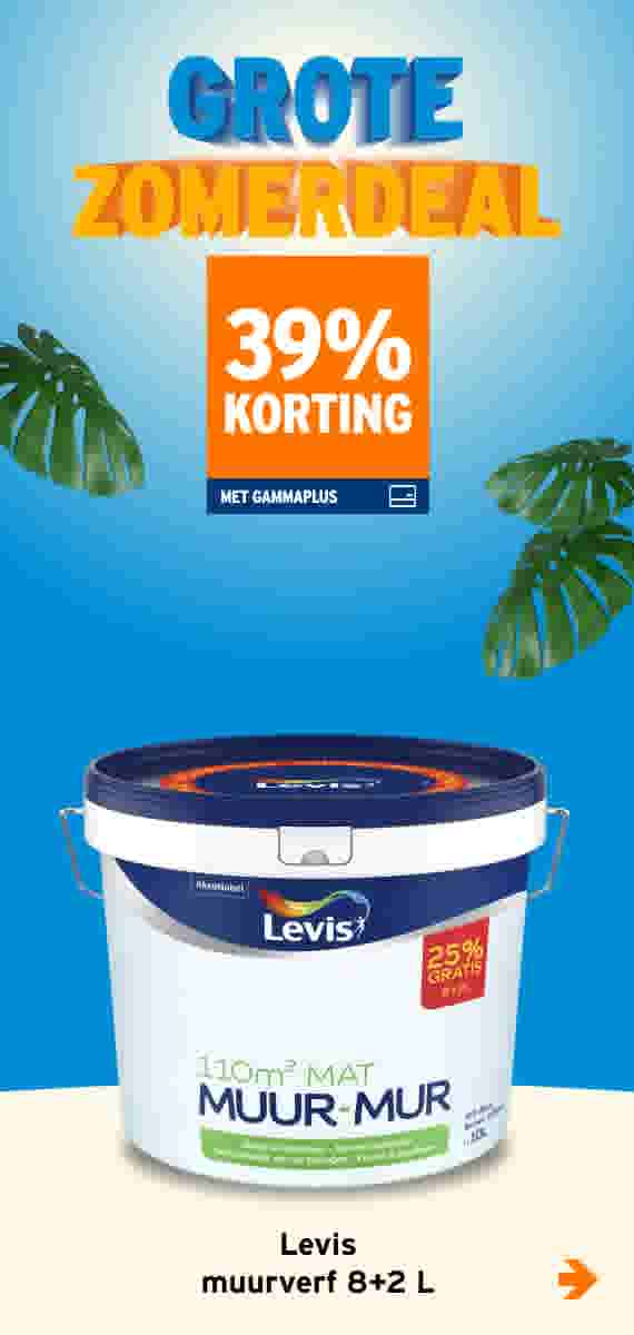 39% korting Levis muurverf 8+2 L