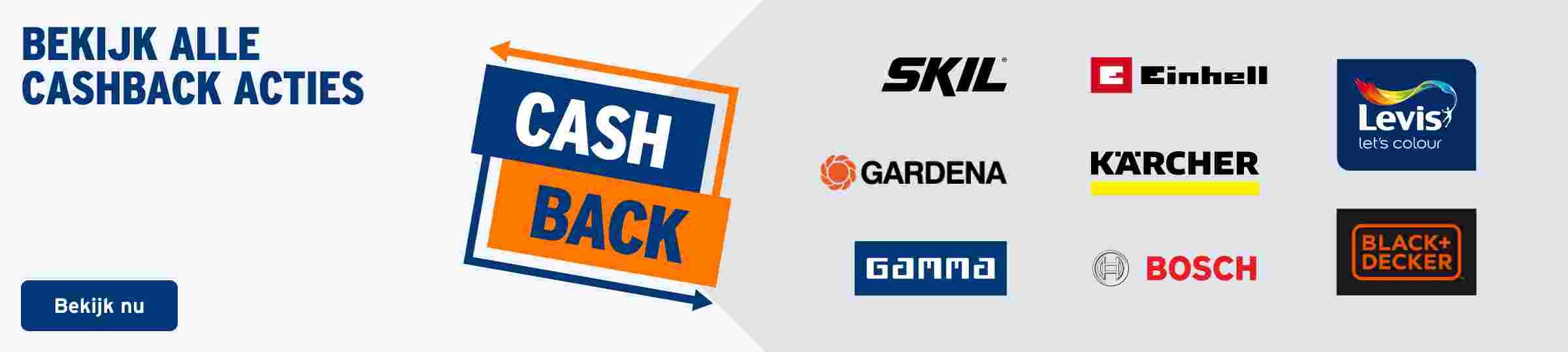 Bekijk alle cashback acties