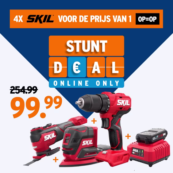 Stuntdeal - 4x skil voor de prijs van 1