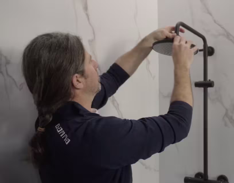 Hoe installeer ik een doucheset?