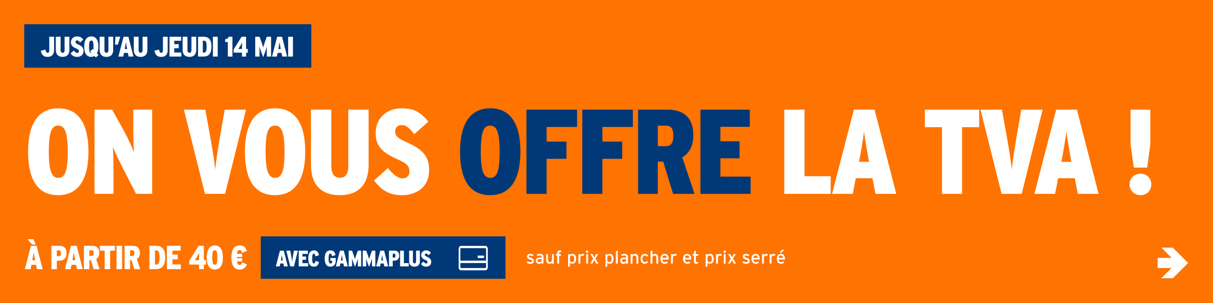 On vous offre la TVA !