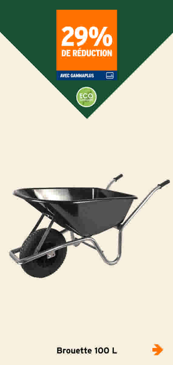 29% de réduction Brouette 100 L