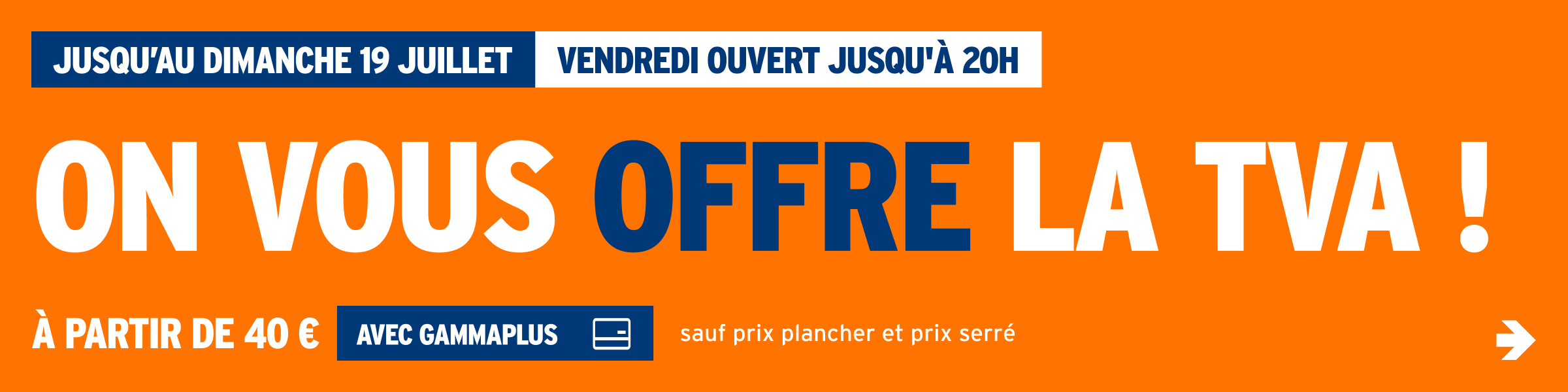 On vous offre la TVA !
