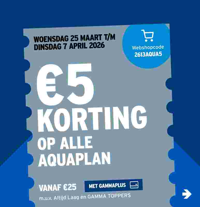 €5 korting op alle Aquaplan