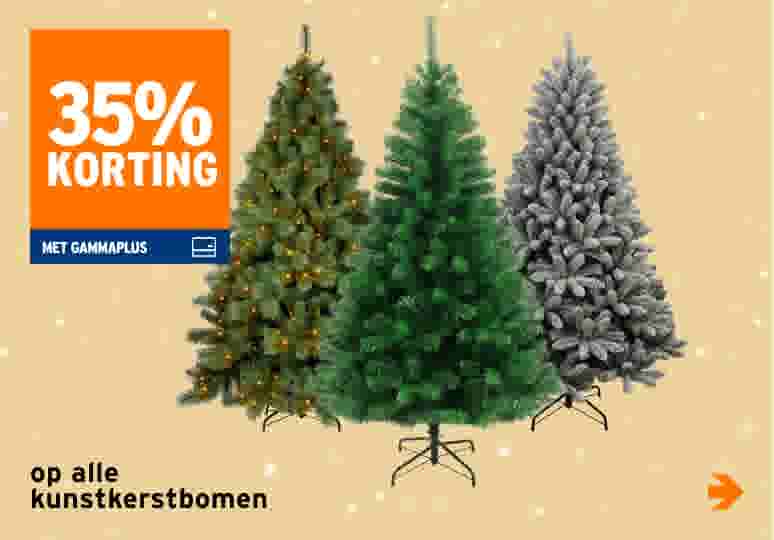 25% korting op alle kunstkerstbomen