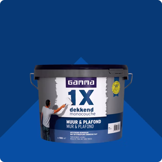 44% korting GAMMA 1x dekkend muur-  en plafondverf 10 L