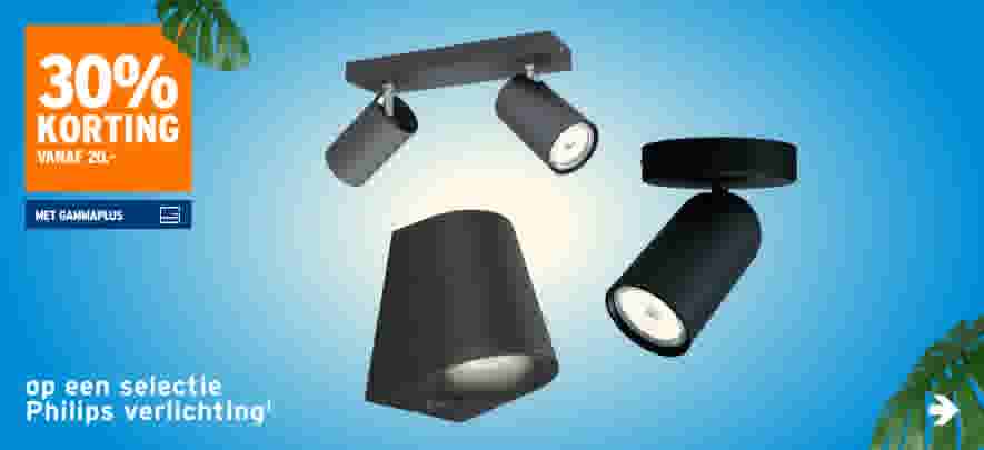 30% korting op een selectie Philips verlichting