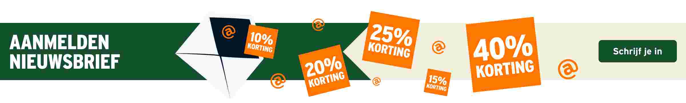 Aanmelden nieuwsbrief