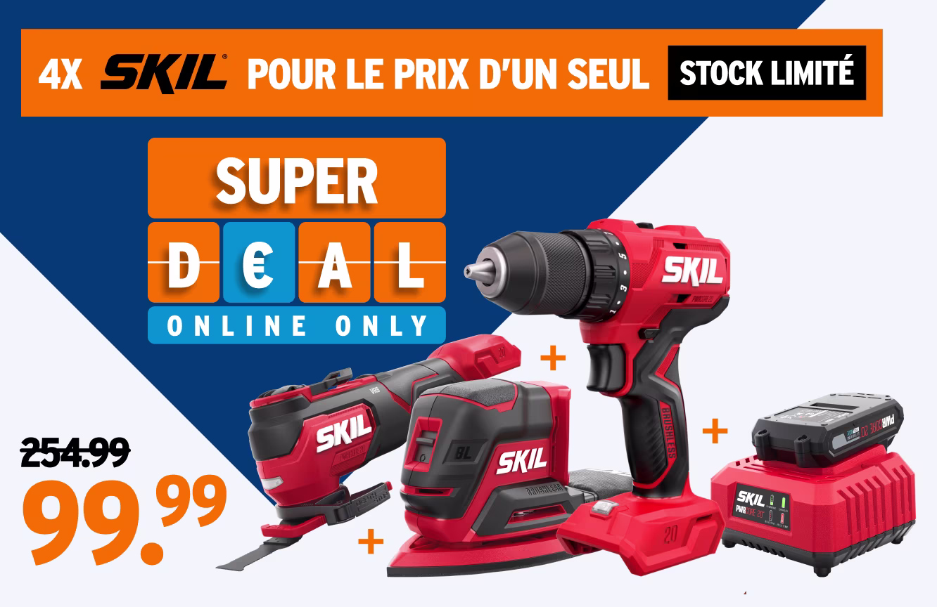 Superdeal - 4x Skil pour le prix d'un seul