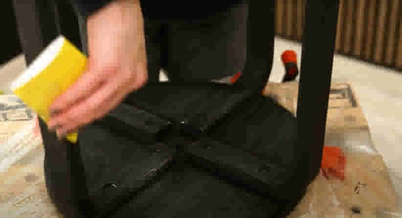 Meubel lichtjes schuren