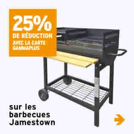 25% de réduction sur les barbecues Jamestown