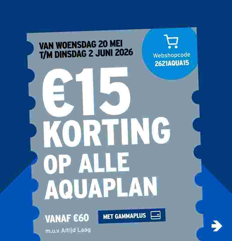 €15 korting op alle Aquaplan