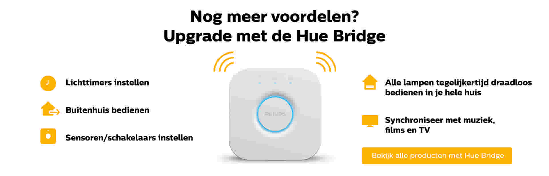 Philips Hue - Upgrade met de Hue bridge