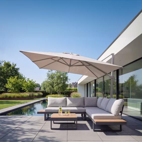 70 € de réduction Parasol déporté Ibiza beige 300x300 cm