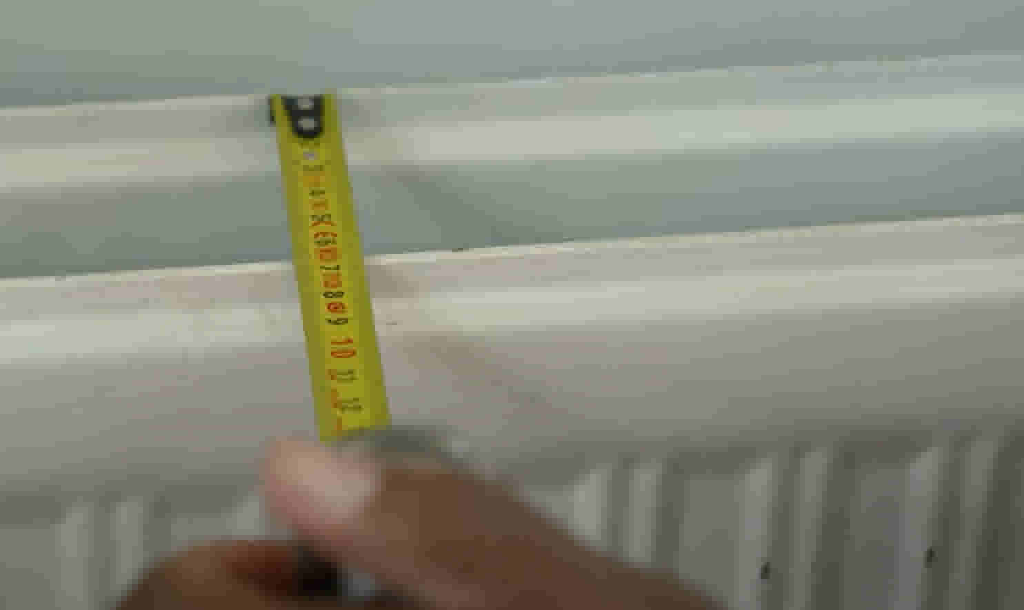 Stap 2 - Meet de lengte en diepte van de radiator