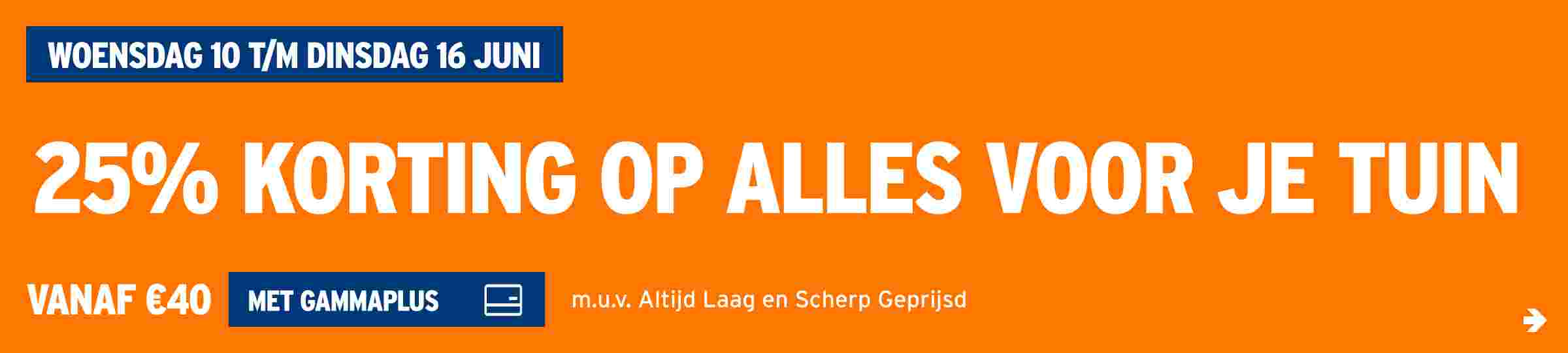 25% korting op alles voor je tuin