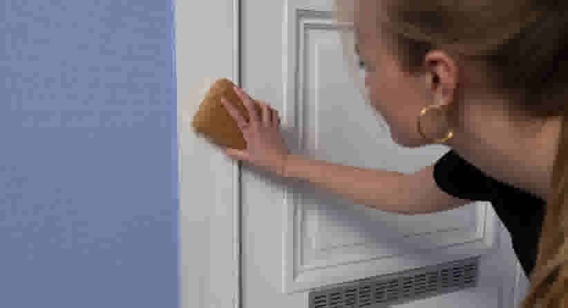 Stap 2: deur schoonmaken