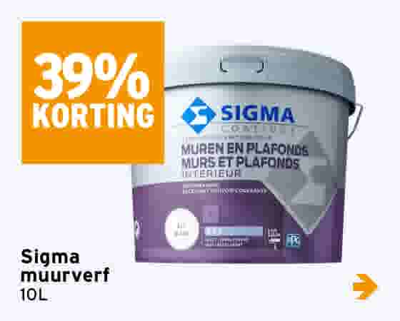 39% korting Sigma muurverf 10L