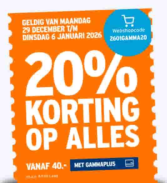25% korting op alles